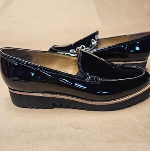 Franco Sarto Faux Patent Leather Chunky Loafers